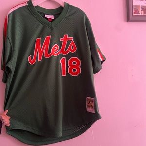 NWT Darryl Strawberry Green Mets Jersey